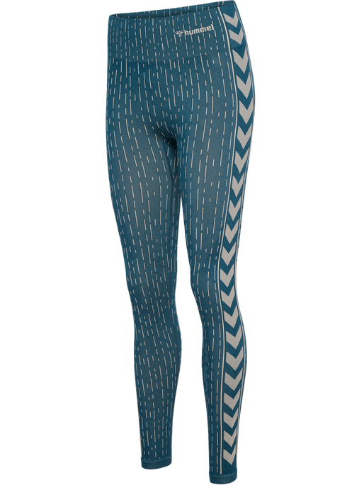 hmlMT DROPS SEAMLESS MW TIGHTS, STARGAZER/SILVER LINING hmlMT DROPS SEAMLESS MW TIGHTS, STARGAZER/SILVER LINING, packshot