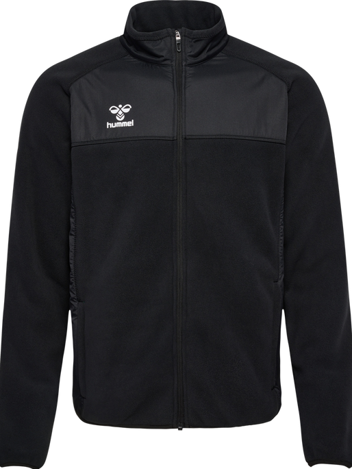 hmlGO FLEECE JACKET, BLACK hmlGO FLEECE JACKET, BLACK, packshot