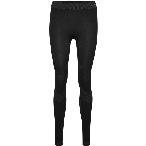 HUMMEL FIRST SEAMLESS TIGHTS WOMAN, BLACK, packshot