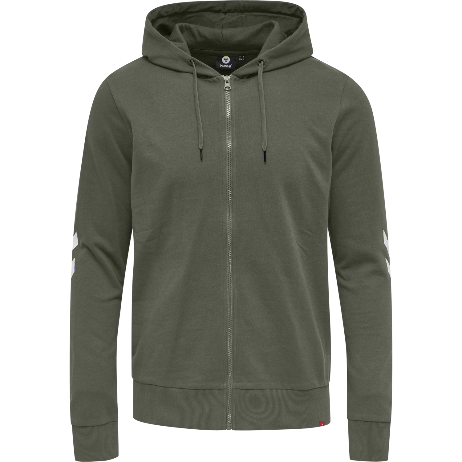 hmlLEGACY ZIP HOODIE, BEETLE, packshot