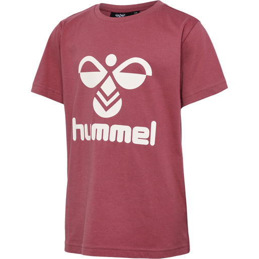 hmlTRES T-SHIRT S/S 2-PK, MINERAL BLUE/DECO ROSE hmlTRES T-SHIRT S/S 2-PK, MINERAL BLUE/DECO ROSE, packshot