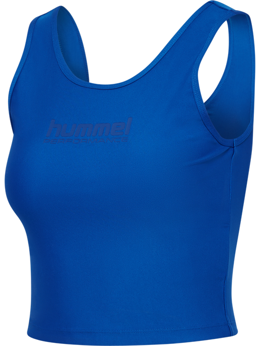 hmlFAST CROPPED TOP, OLYMPIAN BLUE, packshot