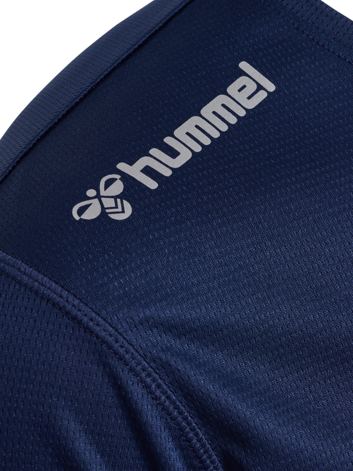 hmlRUN JERSEY S/S, BLACK IRIS, packshot