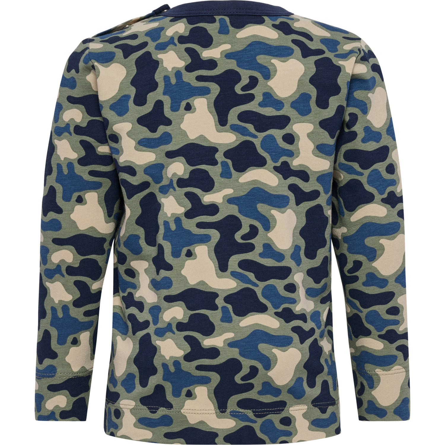 hmlSTEEN AOP T-SHIRT L/S, VETIVER, packshot