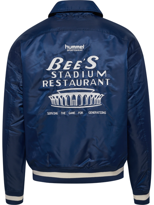 hmlLETTERMAN JACKET HSW, DRESS BLUES, packshot