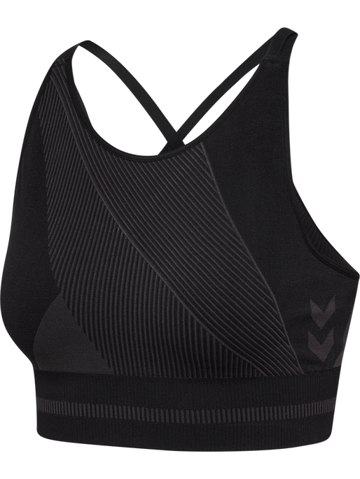 hmlUNITY SEAMLESS BRA, BLACKENED PEARL, packshot