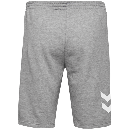 hmlGO KIDS COTTON BERMUDA SHORTS, GREY MELANGE, packshot