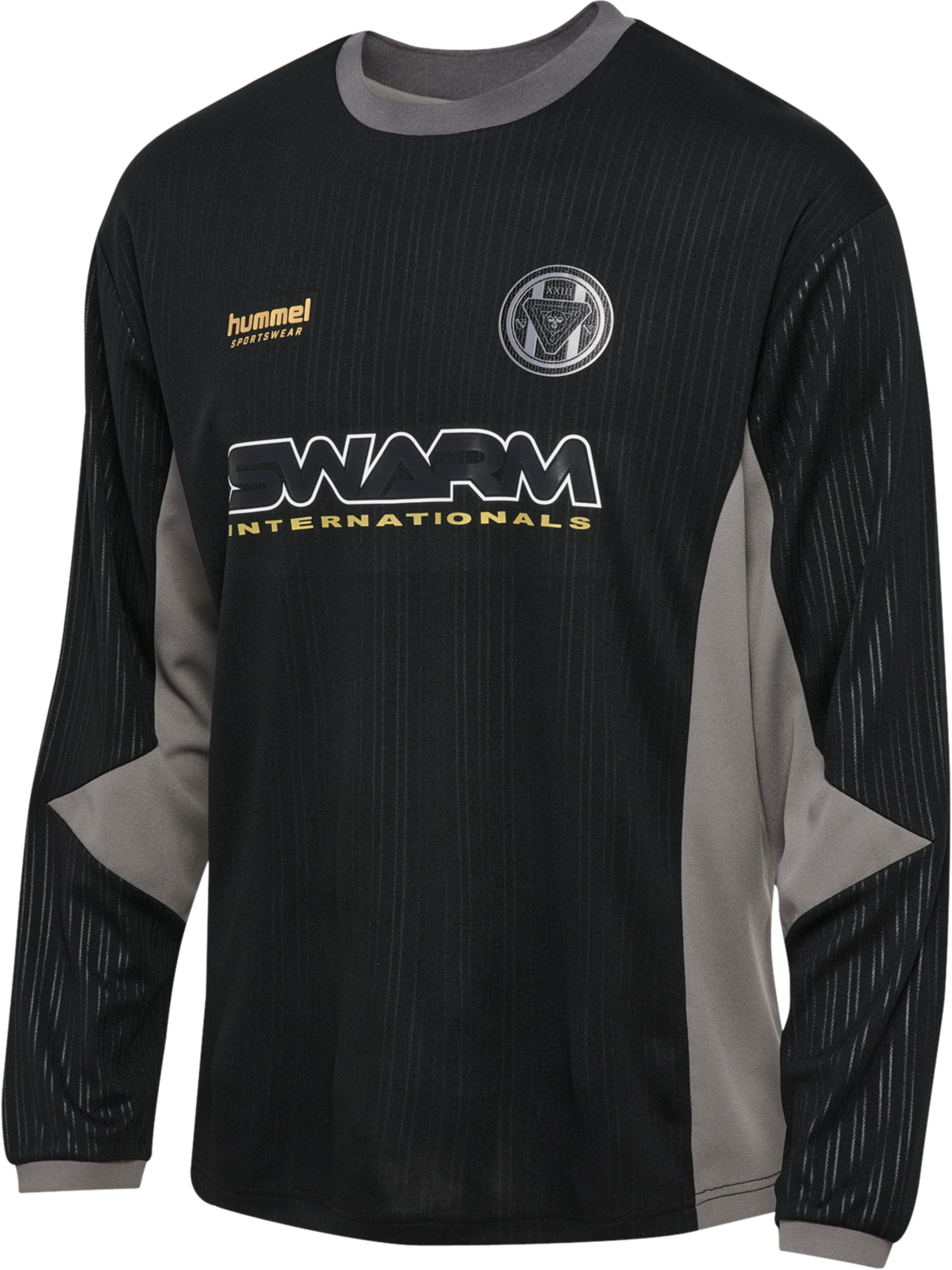 hmlLOOSE FB JERSEY L/S TOPSCORER, BLACK, packshot