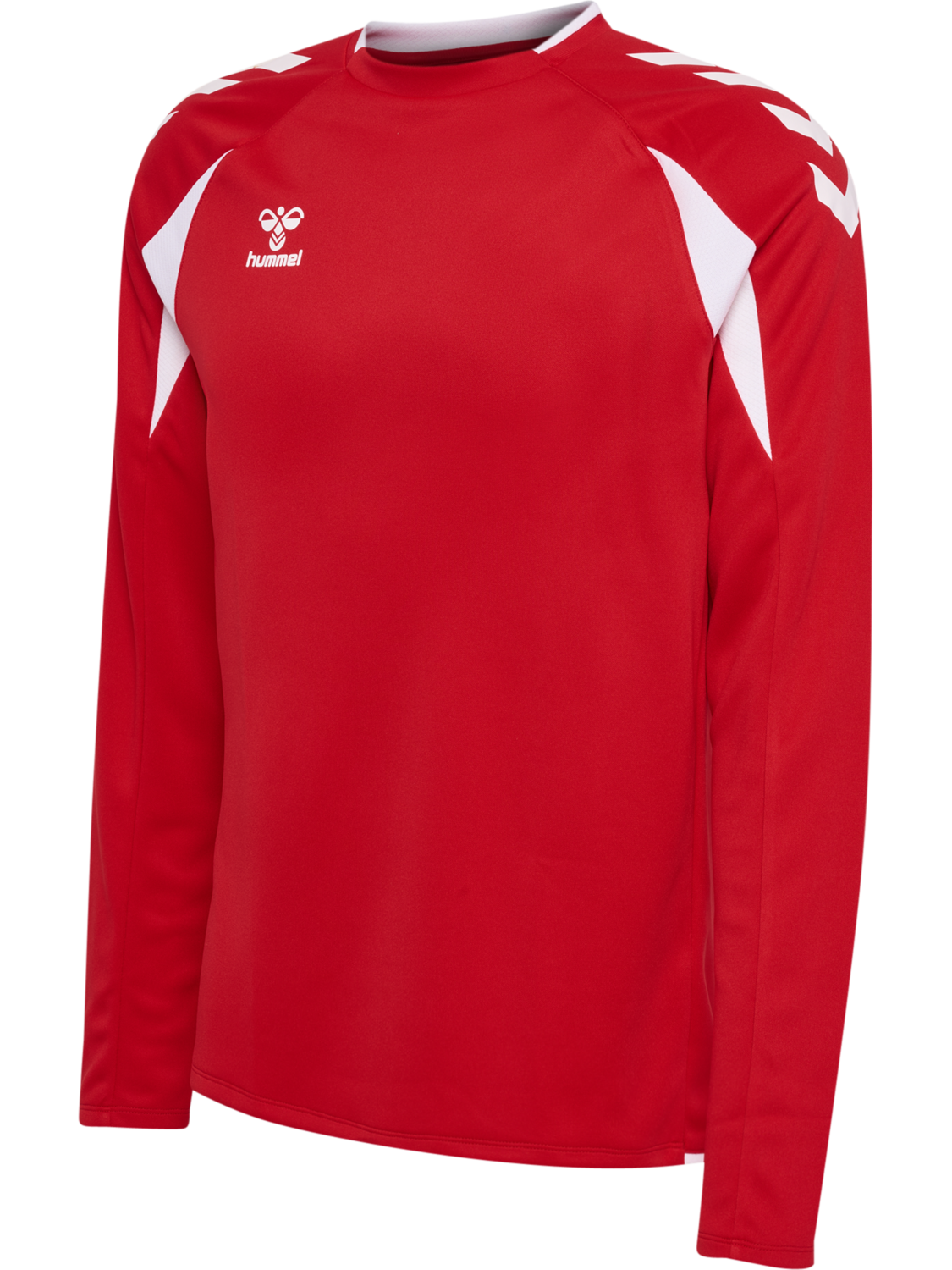hmlCORE 2.0 CREW NECK, TRUE RED/WHITE, packshot