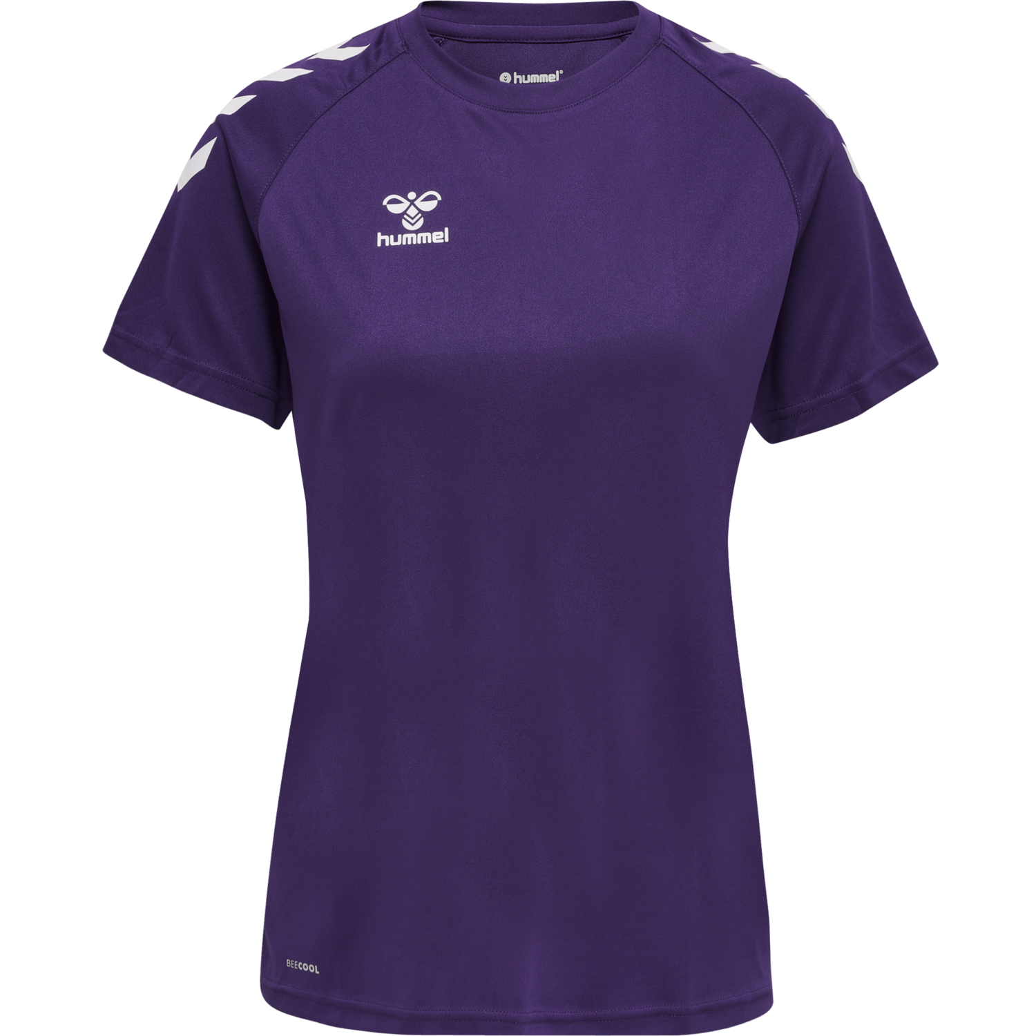 hummel CORE XK CORE POLY TEE S/S WOMAN - ACAI/WHITE | hummelsport.de 