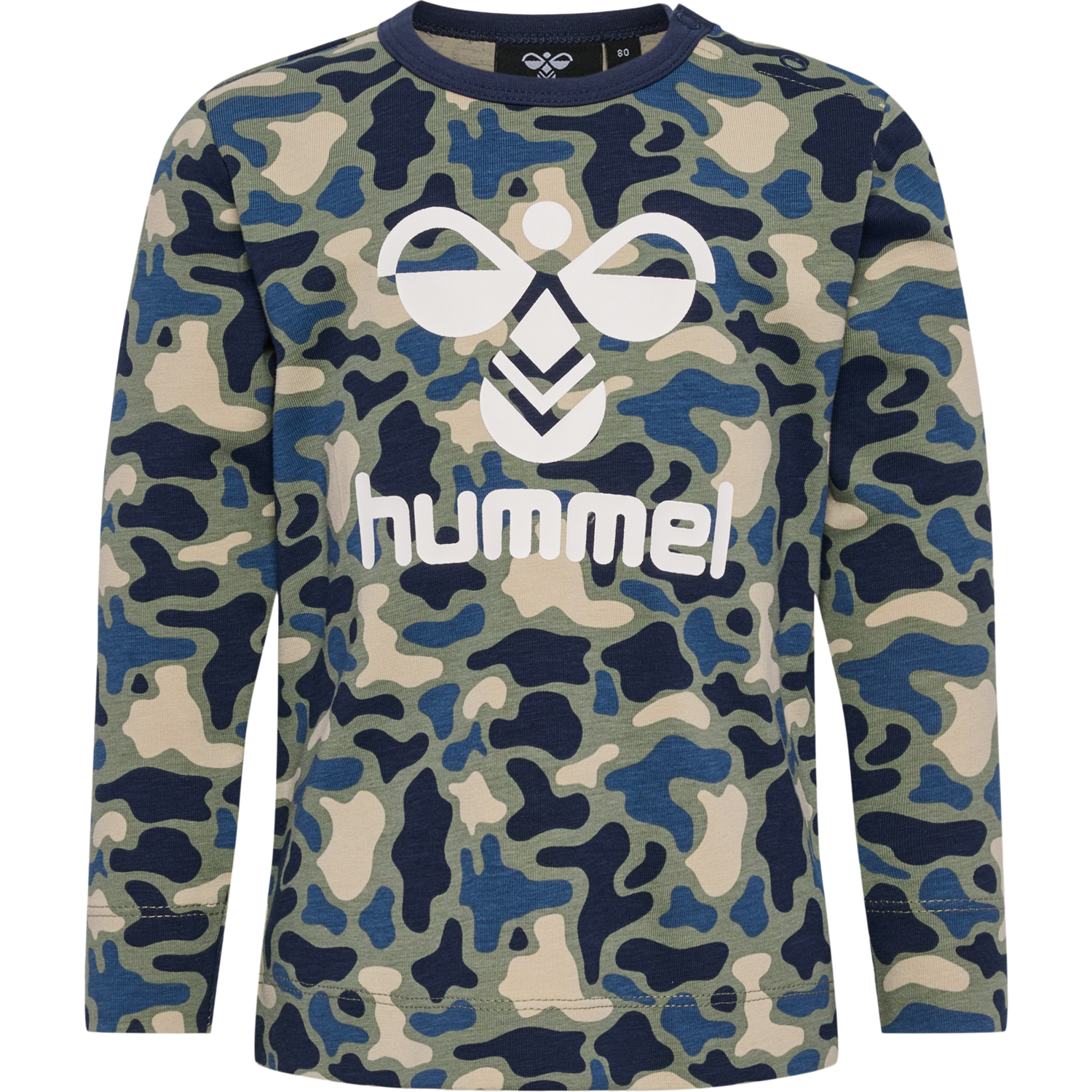 hmlSTEEN AOP T-SHIRT L/S, VETIVER, packshot