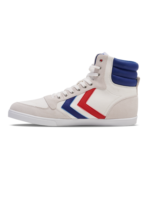 HUMMEL SLIMMER STADIL HIGH, WHITE/BLUE/RED/GUM, packshot