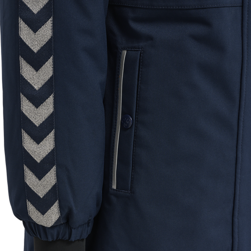 hmlLEAF TEX COAT, BLACK IRIS, packshot