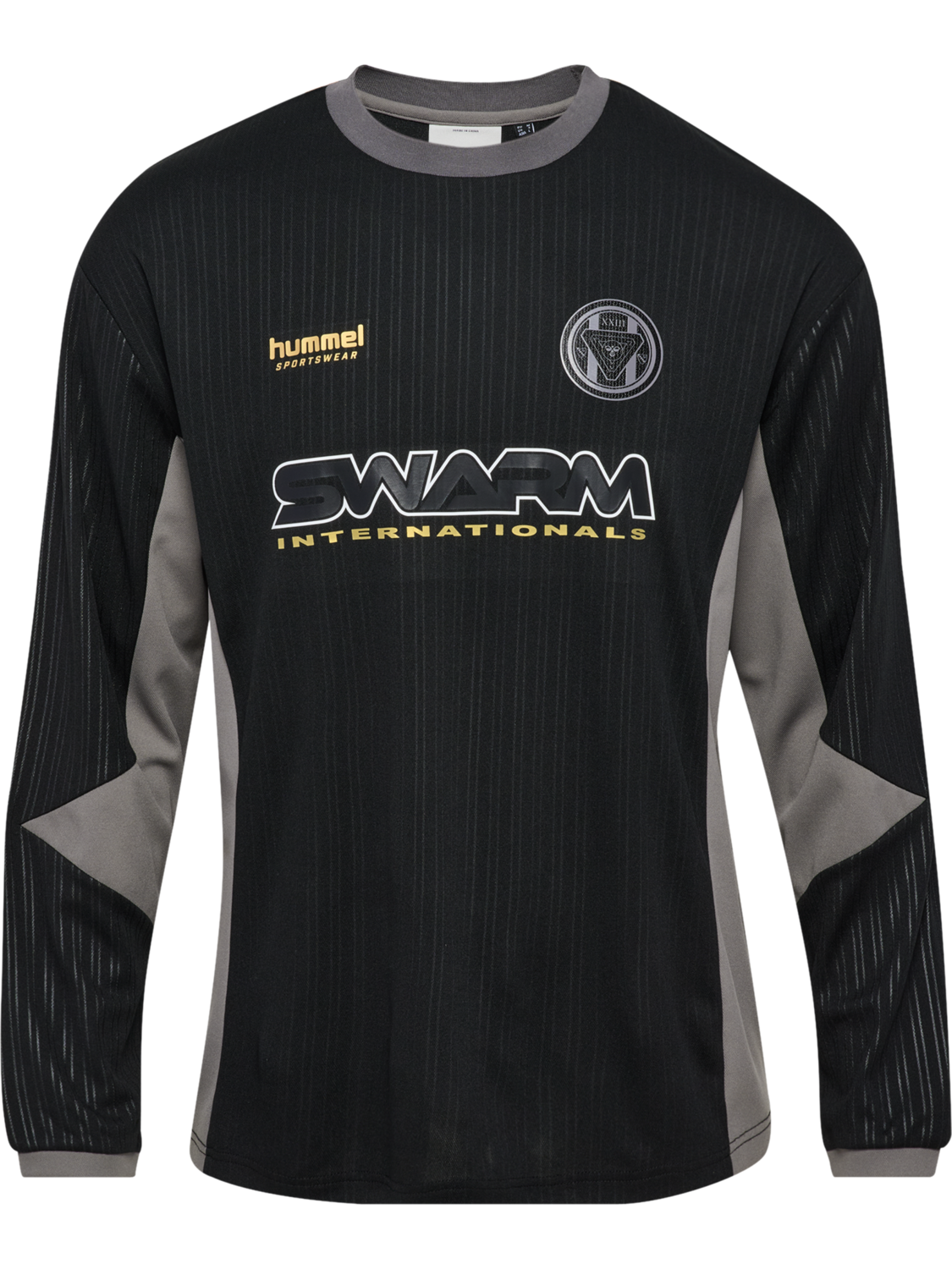 hmlLOOSE FB JERSEY L/S TOPSCORER, BLACK, packshot