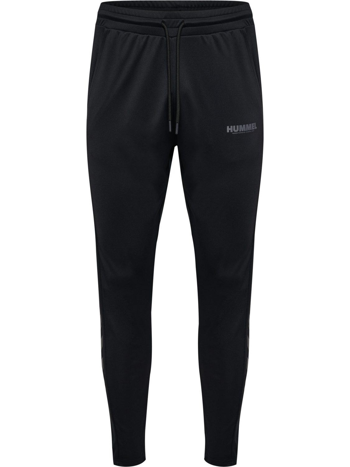 hmlLEGACY SUNE POLY TAPERED PANTS, BLACK, packshot