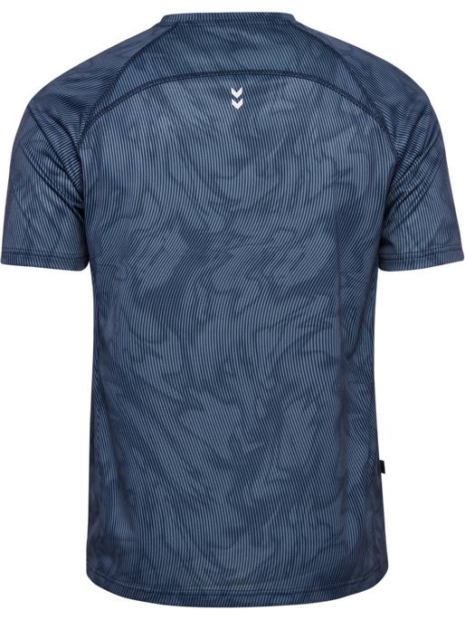hmlPULSE AOP WORKOUT SHORTS SET, BLUE MIRAGE/DRESS BLUE, packshot