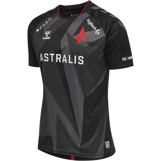ASTRALIS 20/21 GAME JERSEY S/S, BLACK W/LOGO ASTRALIS 20/21 GAME JERSEY S/S, BLACK W/LOGO, packshot