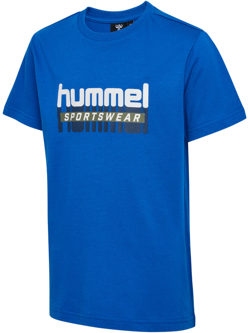 hmlTUKAS T-SHIRT S/S 2-PACK, BLACK IRIS/BLUE LOLITE, packshot