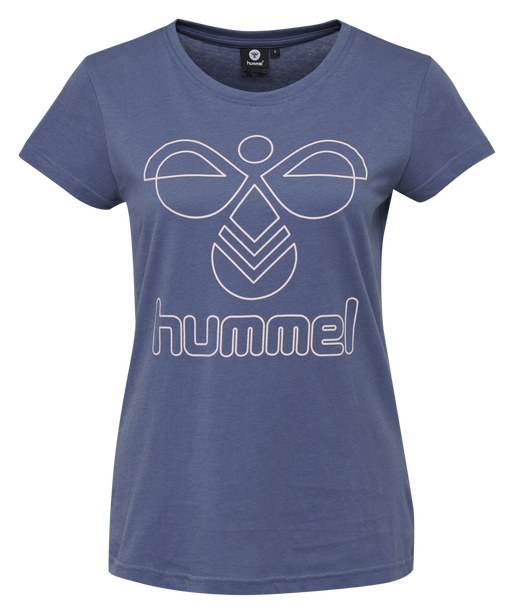 hmlROSE T-SHIRT S/S, BIJOU BLUE, packshot