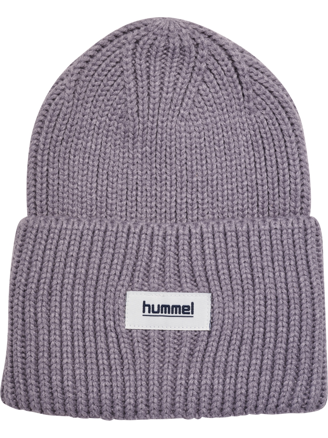 hmlJR HEAVY RIB KNIT BEANIE, GRAY RIDGE, packshot