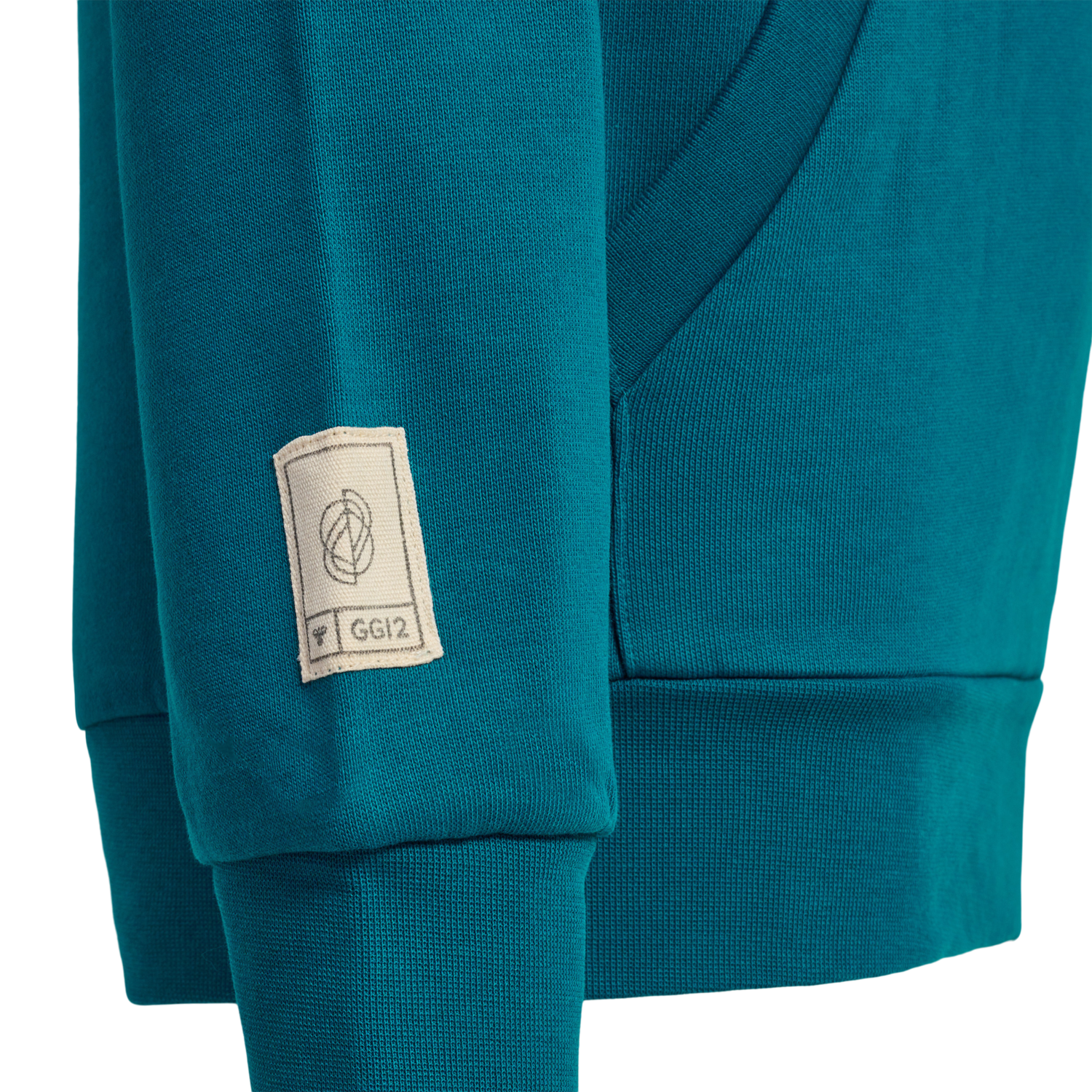 hmlGG12 SWEAT HOODIE KIDS, DEEP LAGOON, packshot