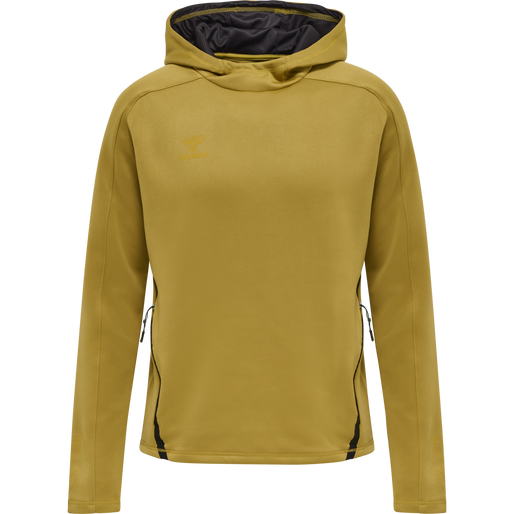 hmlCIMA XK HOODIE, ANTIQUE GOLD, packshot