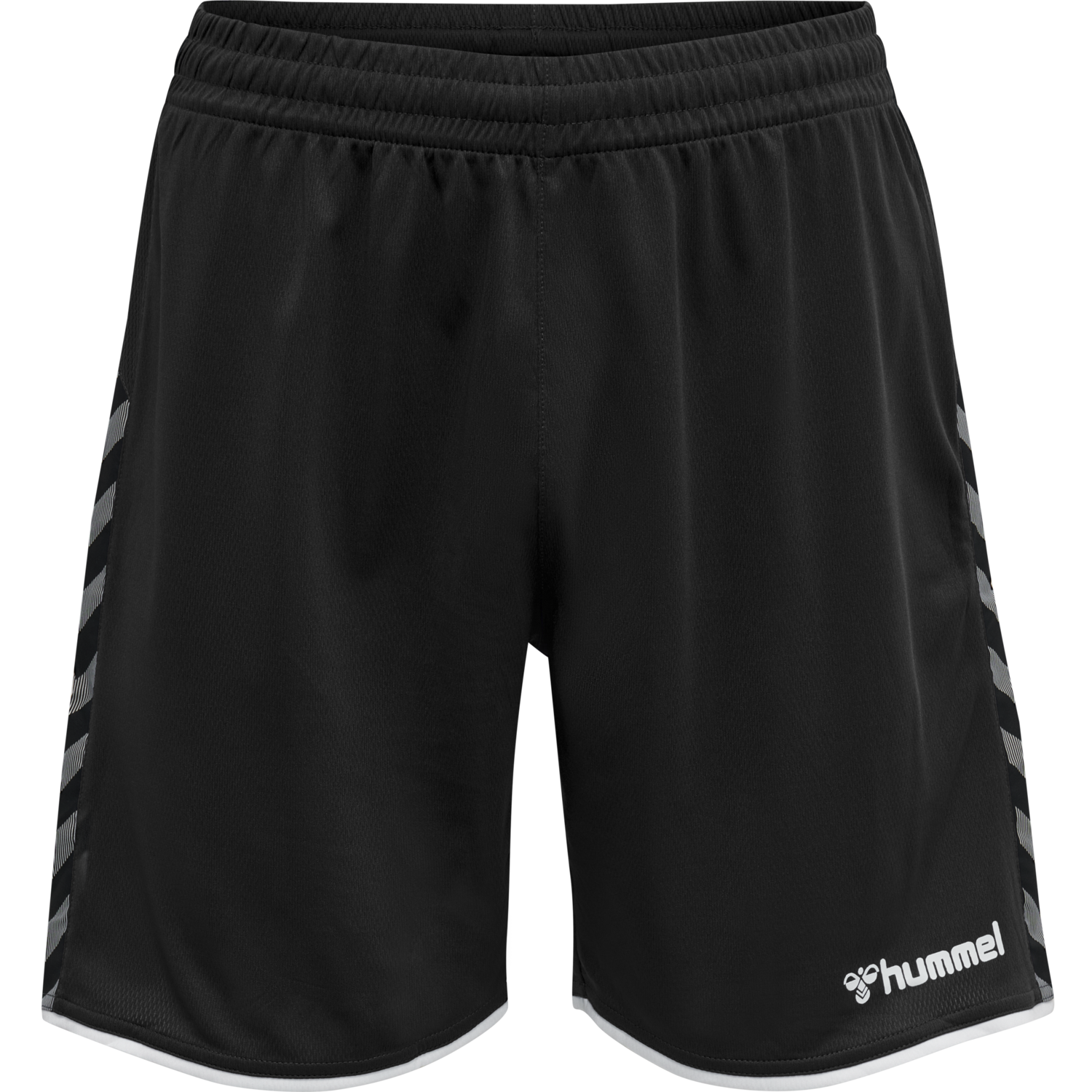 hmlAUTHENTIC POLY SHORTS, BLACK/WHITE, packshot