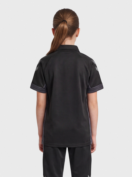 hmlLEAD FUNCTIONAL KIDS POLO, BLACK, model