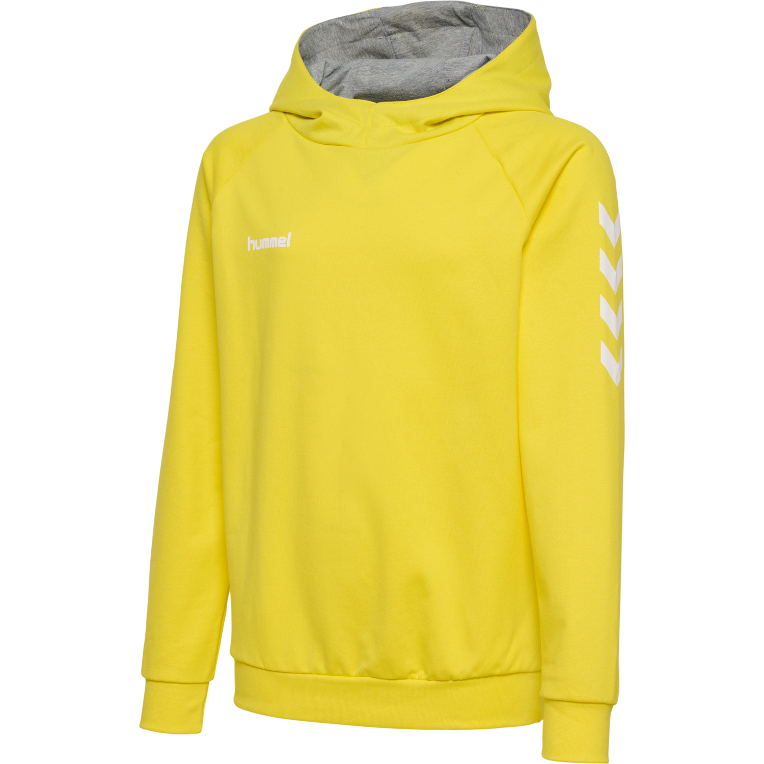 HUMMEL GO KIDS COTTON HOODIE, BLAZING YELLOW, packshot