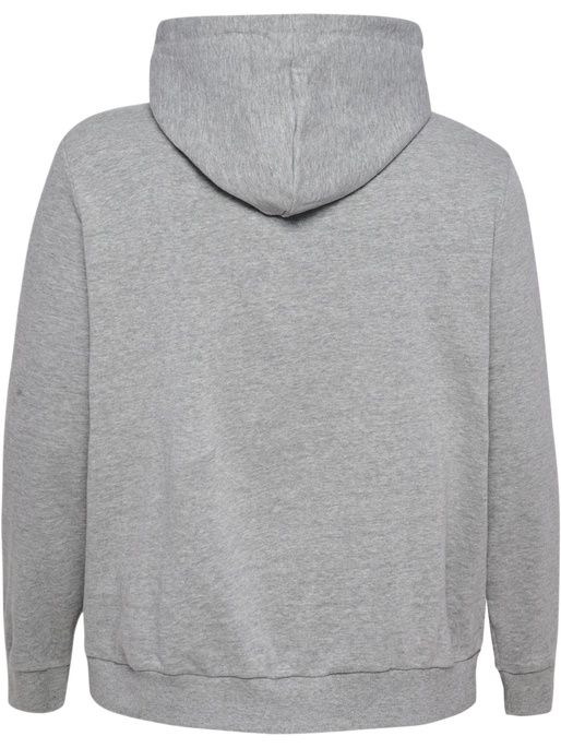hmlLEGACY WOMAN HOODIE PLUS, GREY MELANGE, packshot