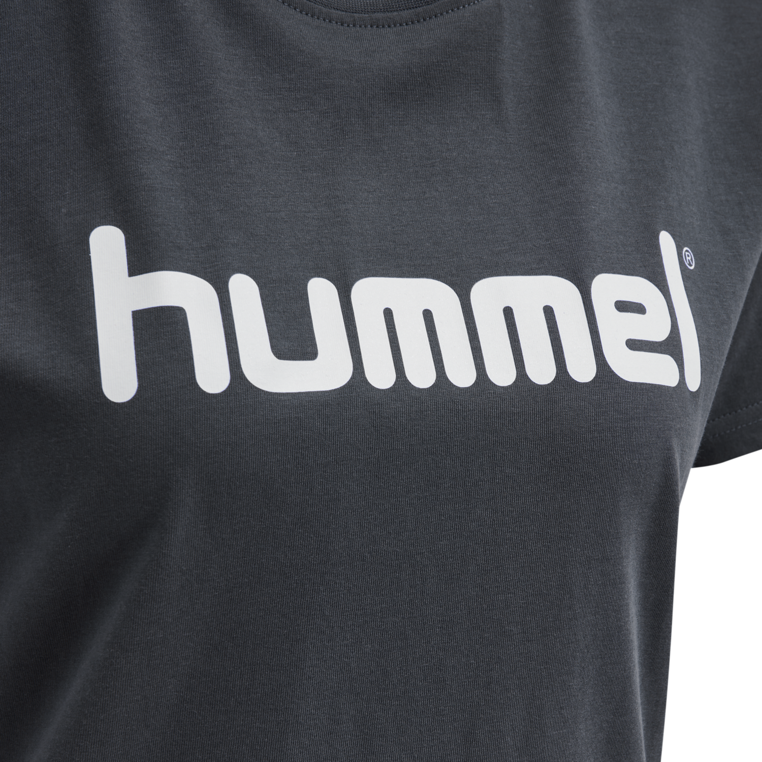HUMMEL GO COTTON LOGO T-SHIRT WOMAN S/S, INDIA INK, packshot