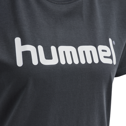 HUMMEL GO COTTON LOGO T-SHIRT WOMAN S/S, INDIA INK, packshot