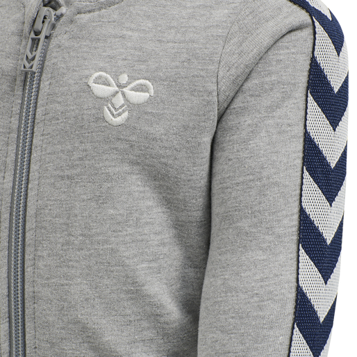 hmlBILLE TRACKSUIT, GREY MELANGE, packshot