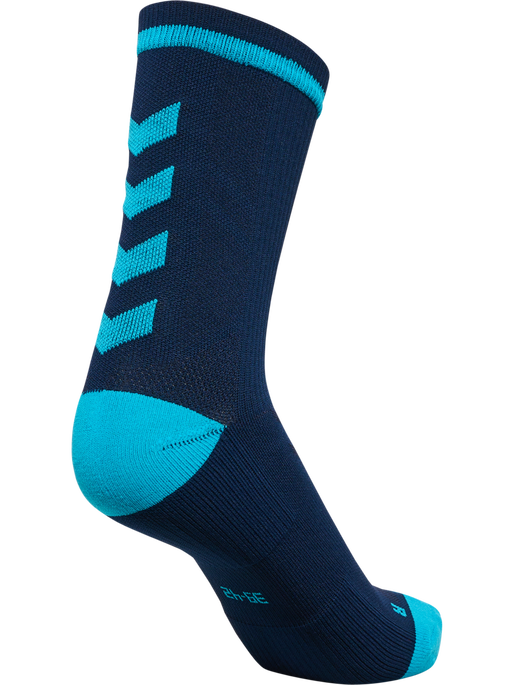 ELITE INDOOR SOCK LOW PA, BLACK IRIS/ATOMIC BLUE, packshot
