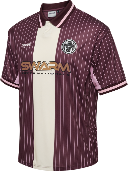 hmlLOOSE FB JERSEY S/S STRIPED, VINEYARD WINE hmlLOOSE FB JERSEY S/S STRIPED, VINEYARD WINE, packshot