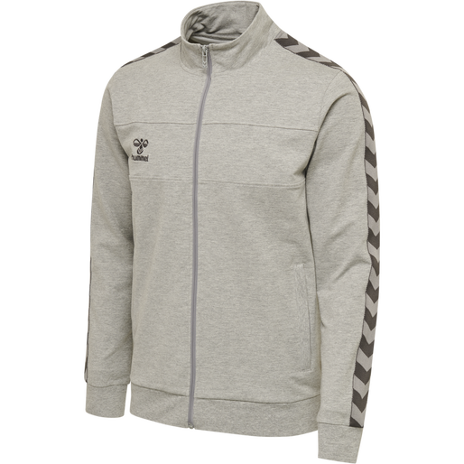 hmlMOVE KIDS CLASSIC ZIP JACKET, GREY MELANGE, packshot