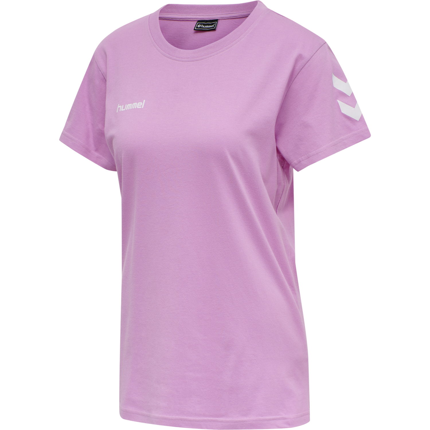 HUMMEL GO COTTON T-SHIRT WOMAN S/S, ORCHID, packshot