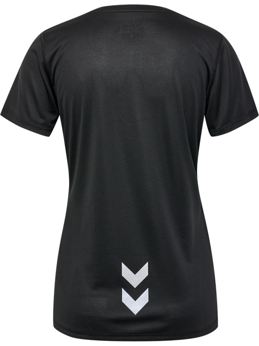 hmlRUN JERSEY S/S WOMAN, BLACK, packshot