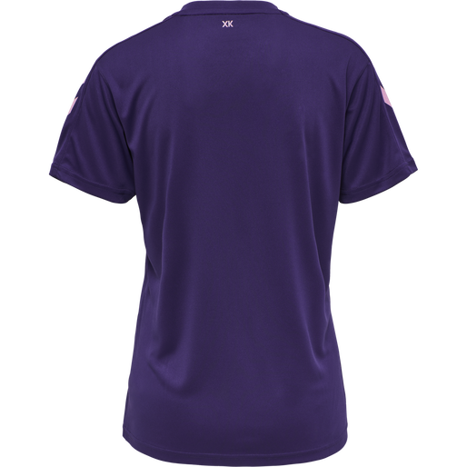 hmlCORE XK POLY JERSEY S/S WOMAN, ACAI, packshot
