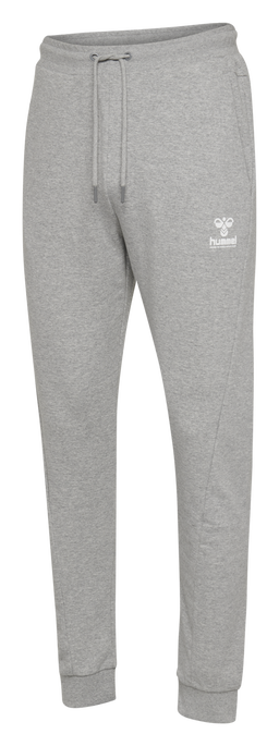 hmlISAM REGULAR PANTS, GREY MELANGE, packshot