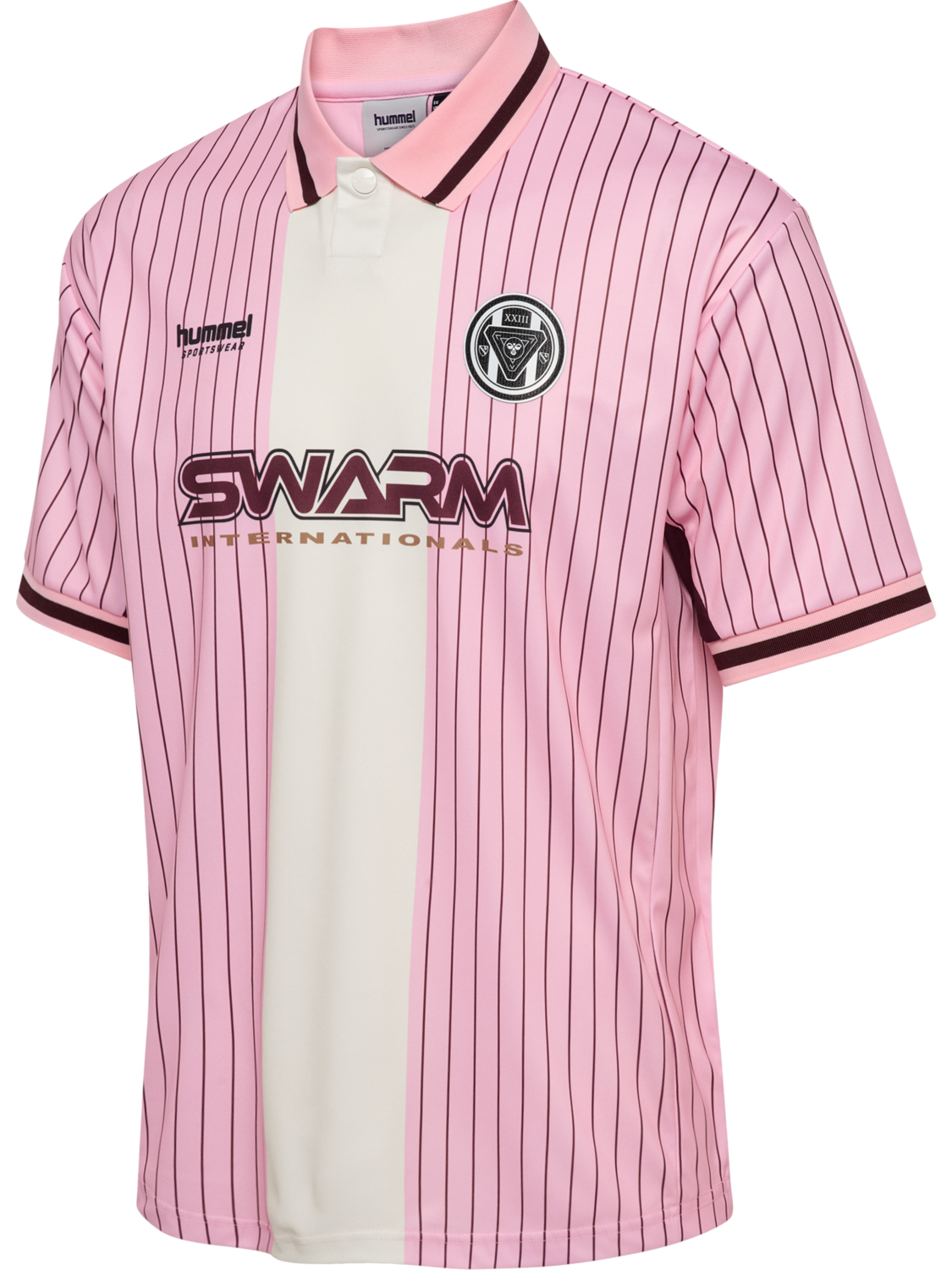 hmlLOOSE FB JERSEY S/S STRIPED, PINK-A-BOO, packshot