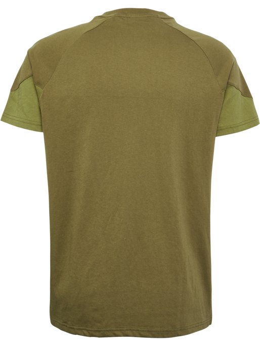 hmlTRAVEL T-SHIRT S/S, MILITARY OLIVE hmlTRAVEL T-SHIRT S/S, MILITARY OLIVE, packshot