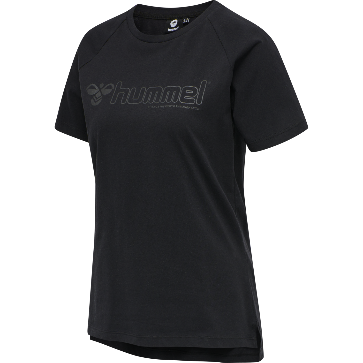 hmlZENIA T-SHIRT S/S, BLACK, packshot