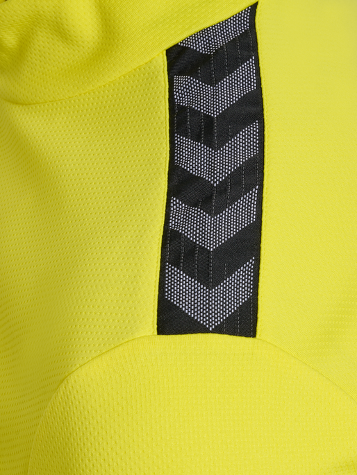hmlAUTHENTIC HALF ZIP SWEAT, BLAZING YELLOW, packshot