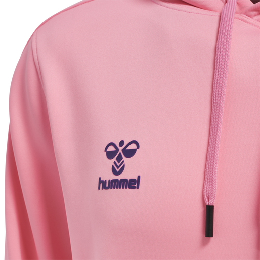 hmlCORE XK POLY SWEAT HOODIE, COTTON CANDY, packshot