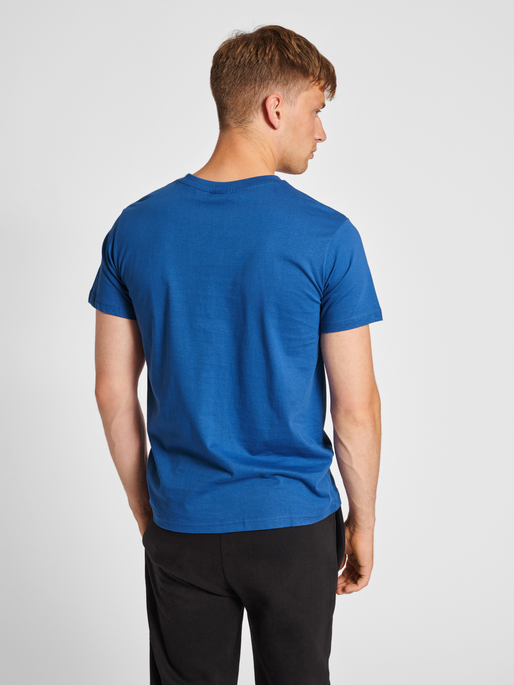 hummel RED T-SHIRT - TRUE S/S BASIC BLUE