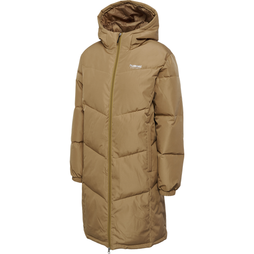 hmlLGC MIA LONG PUFF COAT, TIGERS EYE hmlLGC MIA LONG PUFF COAT, TIGERS EYE, packshot