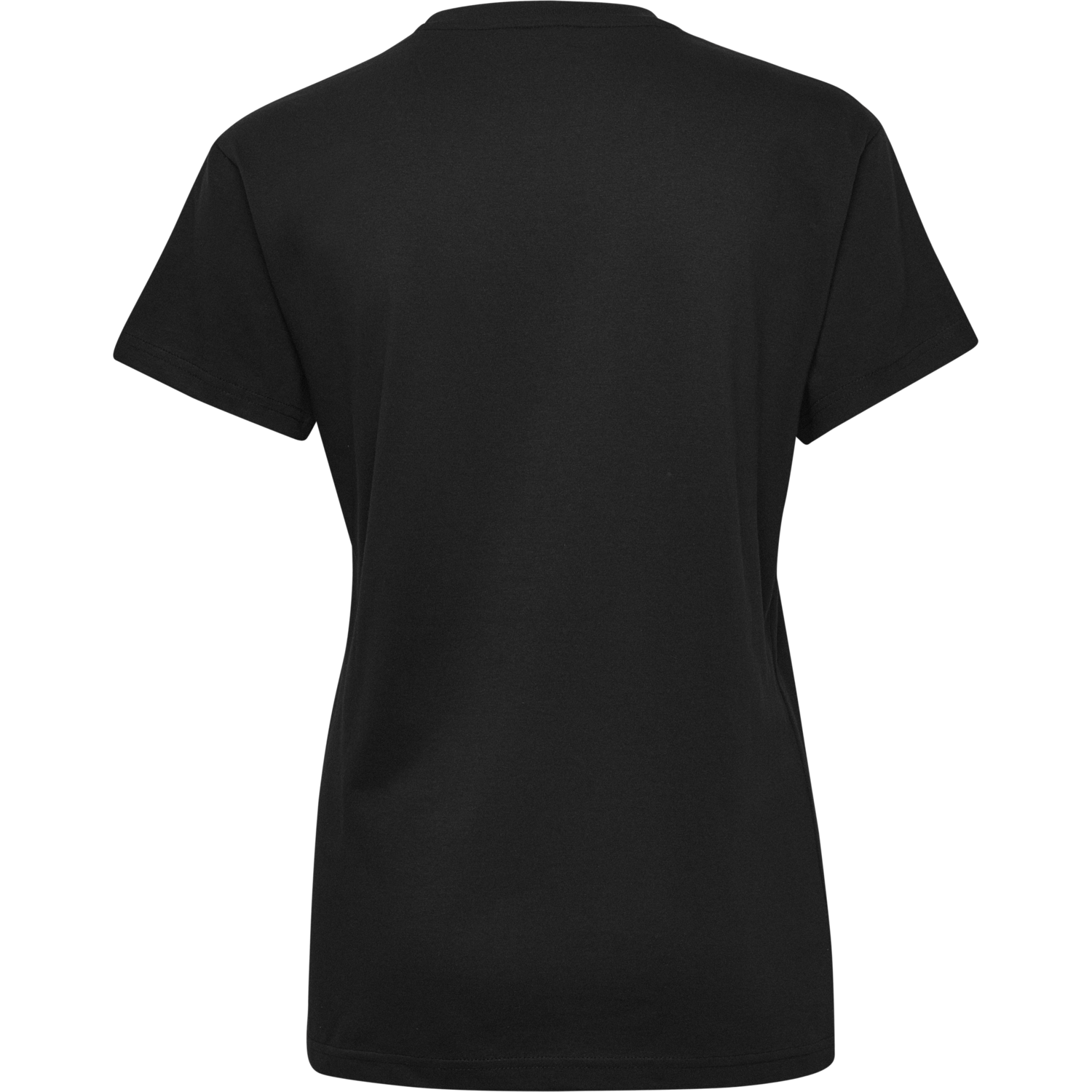 HMLGO COTTON LOGO T-SHIRT WOMAN S/S, BLACK, packshot