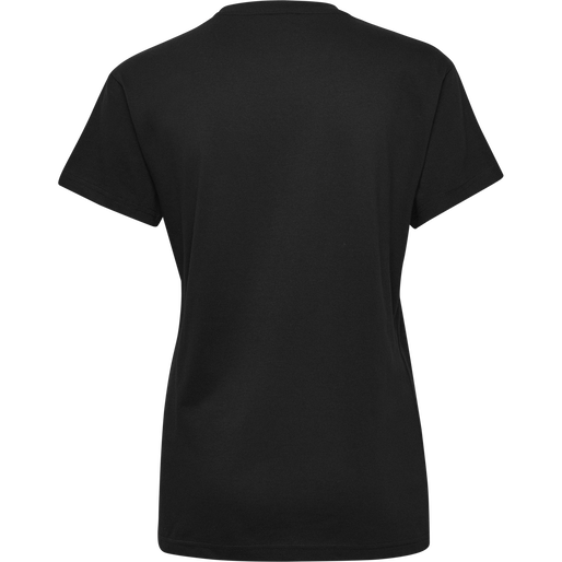 HMLGO COTTON LOGO T-SHIRT WOMAN S/S, BLACK, packshot
