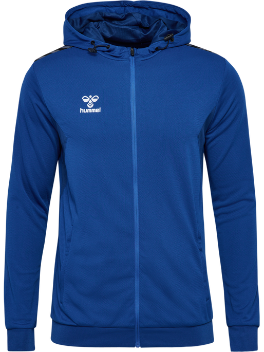 hmlAUTHENTIC PL ZIP HOODIE, TRUE BLUE, packshot